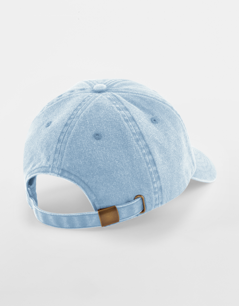 Vintage dad cap ljusblå bak
