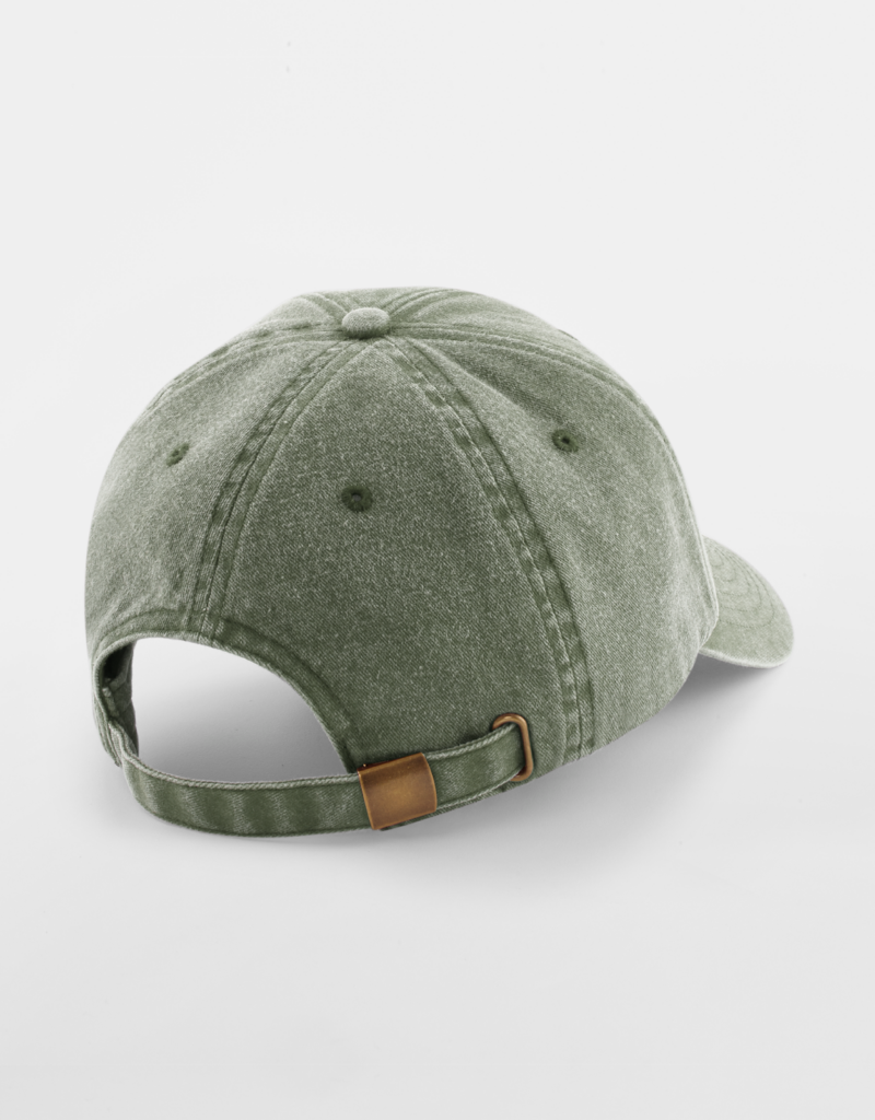 Vintage dad cap oliv bak