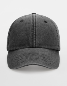 Vintage dad cap svart fram