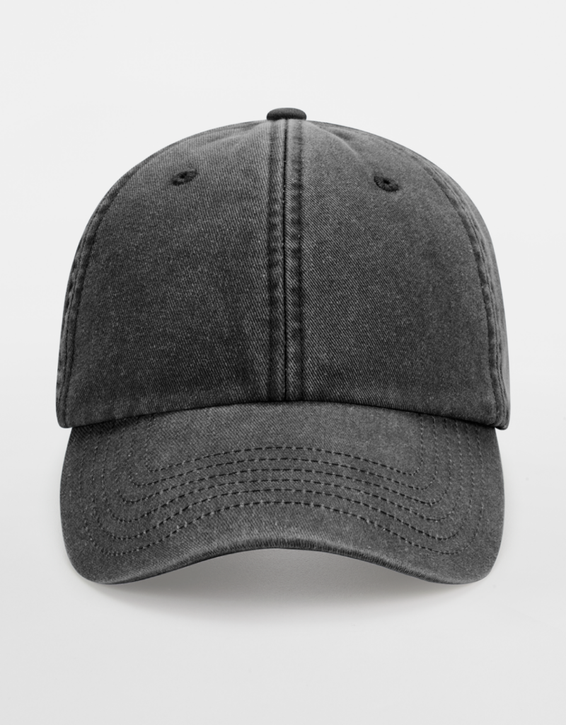 Vintage dad cap svart fram