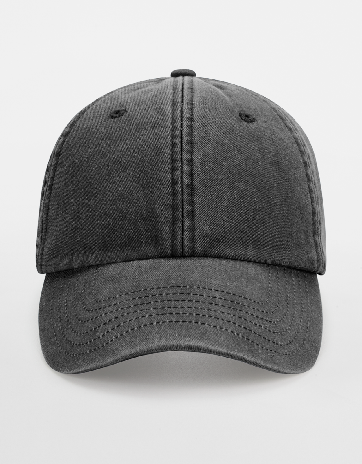 Vintage dad cap svart fram